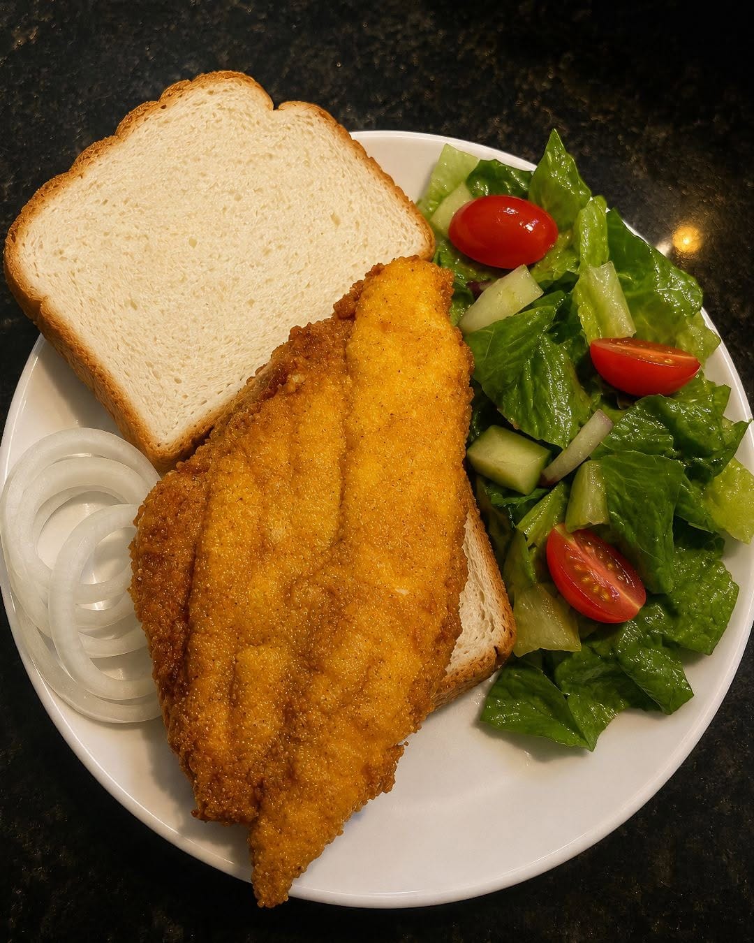 Fried Fish and Bread